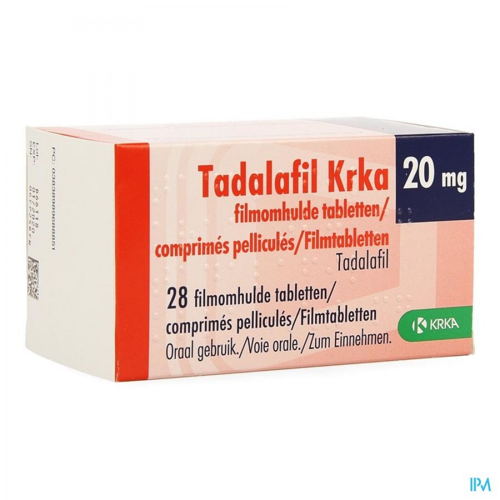 Tadalafil 20mg boîte de 8