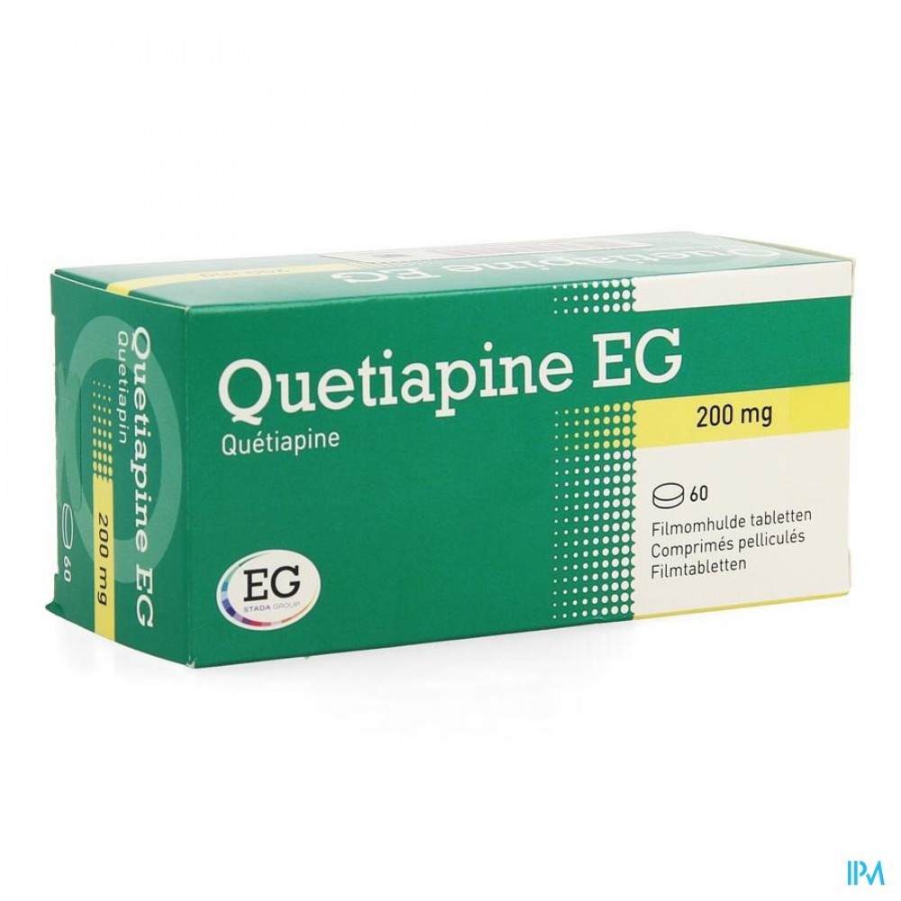 QUETIAPINE EG FILMOMH TABL 60X200MG Apotheek T'Kindt