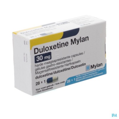 DULOXETINE MYLAN        MAAGSAPRESIST CAPS 28X30MG