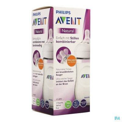 PHILIPS AVENT NATURAL 2.0 ZUIGFLES           260ML