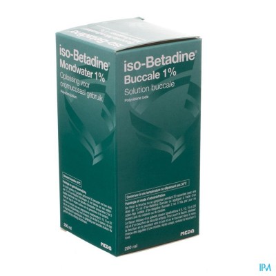 ISO BETADINE 1% NF MONDWATER 200ML READY TO USE