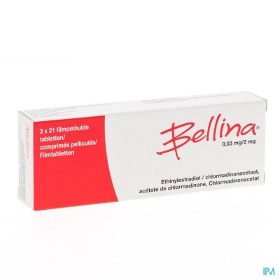 BELLINA 0,03 MG/2 MG COMP  3 X 21