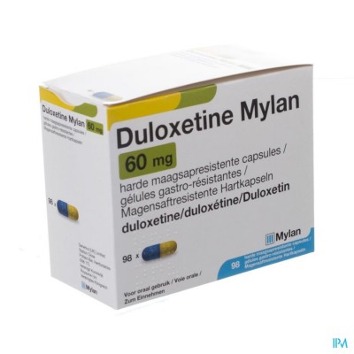 DULOXETINE MYLAN MAAGSAPRESIST CAPS  98 X 60MG