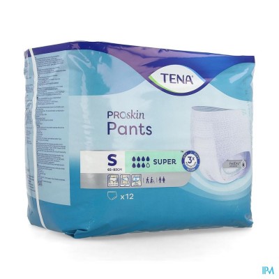 TENA PROSKIN PANTS SUPER SMALL 12
