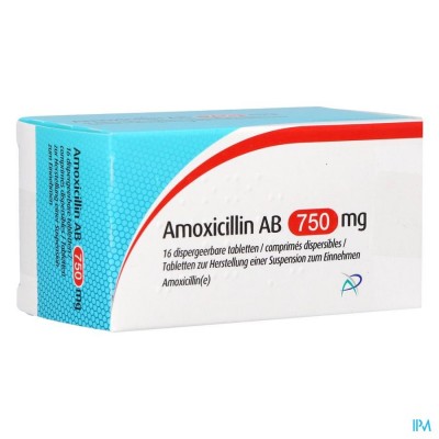 Amoxicillin Ab 750mg Disp. Tabl 16 X 750mg