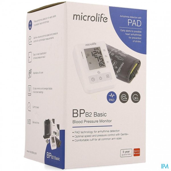 MICROLIFE BP B2 BASIC BLOEDDRUKMETER ARM   OTC SOL