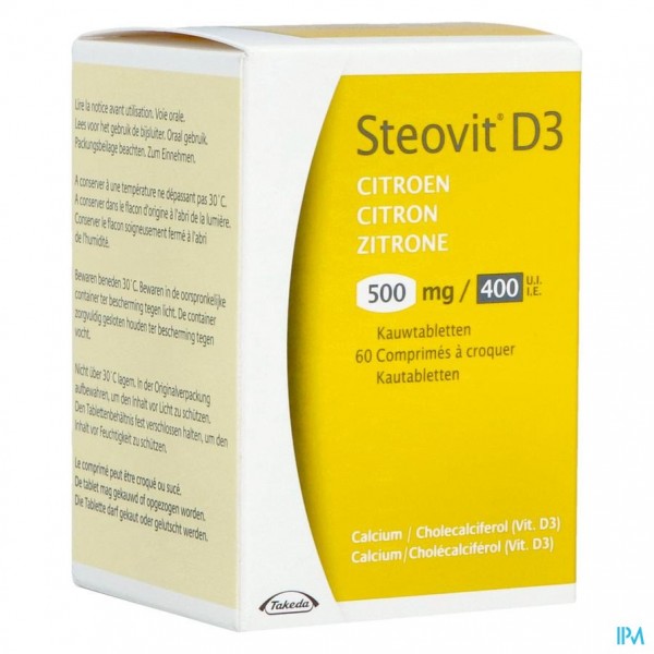 STEOVIT D3  500MG/400IE COMP  60